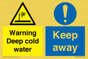 Warning Deep cold water Keep away